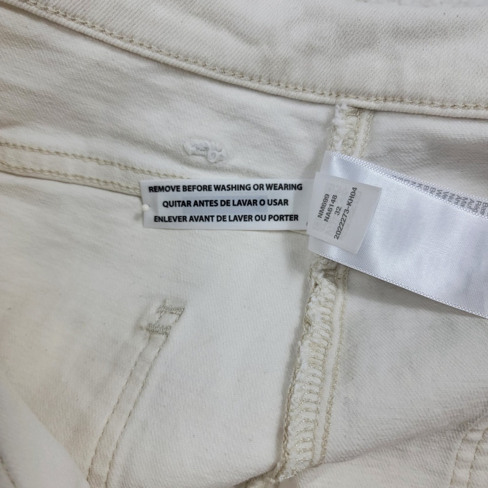 Madewell The Perfect Vintage Wide-Leg Jean Women 32 Off-White High Rise - Picture 11 of 11